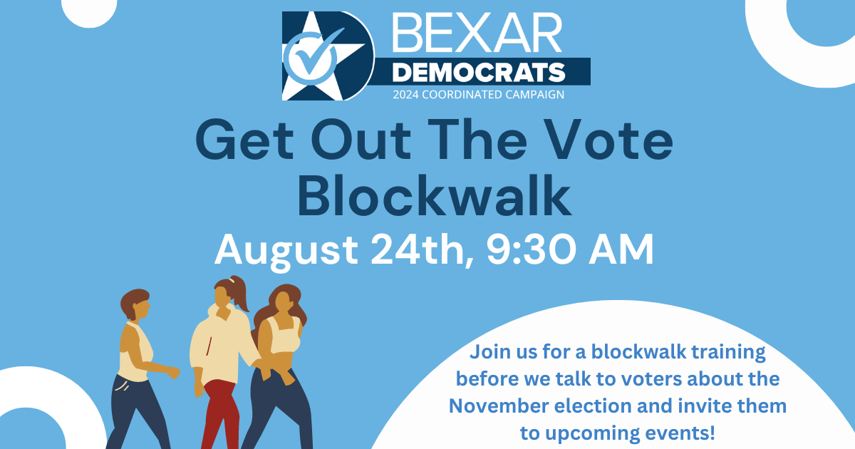 Get Out The Vote Blockwalk - Aug 24